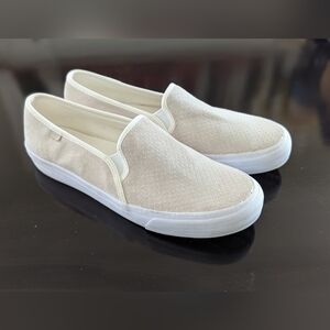 Keds Double Deck SuedeDream Comfort Shoe Women's Sz 10 Cream/off white